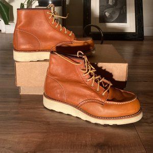 RED WING OG CLASSIC MOC LEGACY ORO WOMANS SZ 10 OR 40